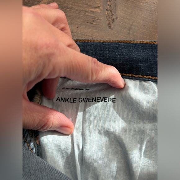 7 For All Mankind Women's 29 90's Y2K Ankle Gwenevere Jeans Festival Streetwear - Picture 9 of 9